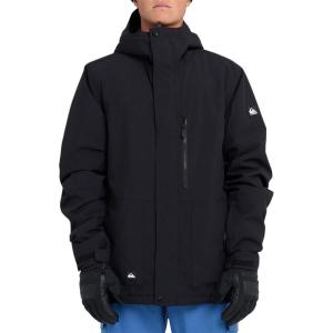 Quiksilver mens Mission Solid Snow Jacket(Black)