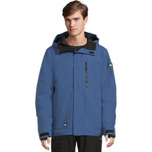Quiksilver mens Mission Solid Snow Jacket(True Navy)