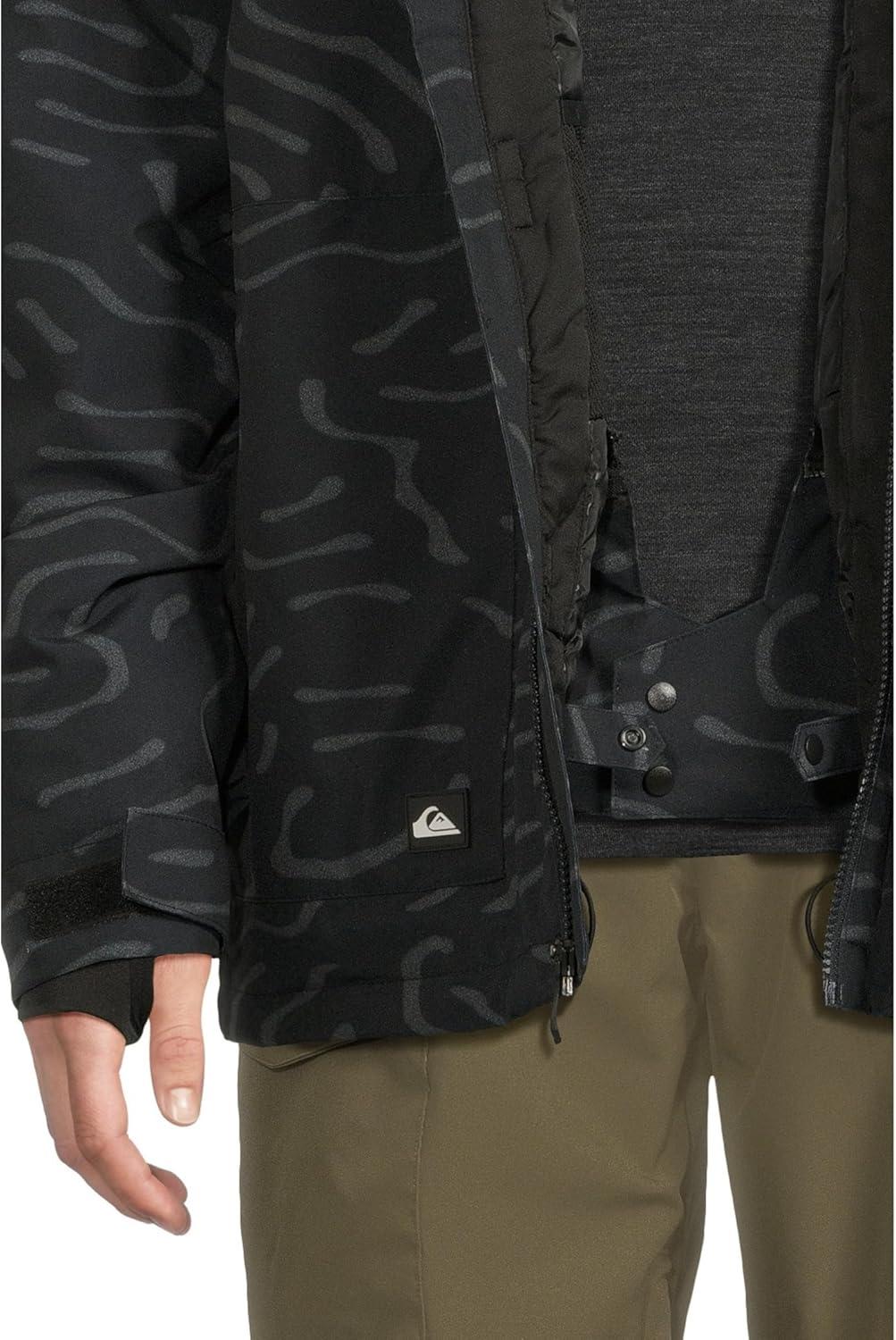 image:imageQuiksilver mens Mission Printed Snow JacketBlack