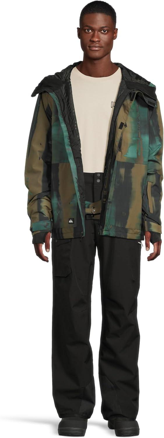 image:imageQuiksilver mens Mission Printed Snow JacketDark Ivy