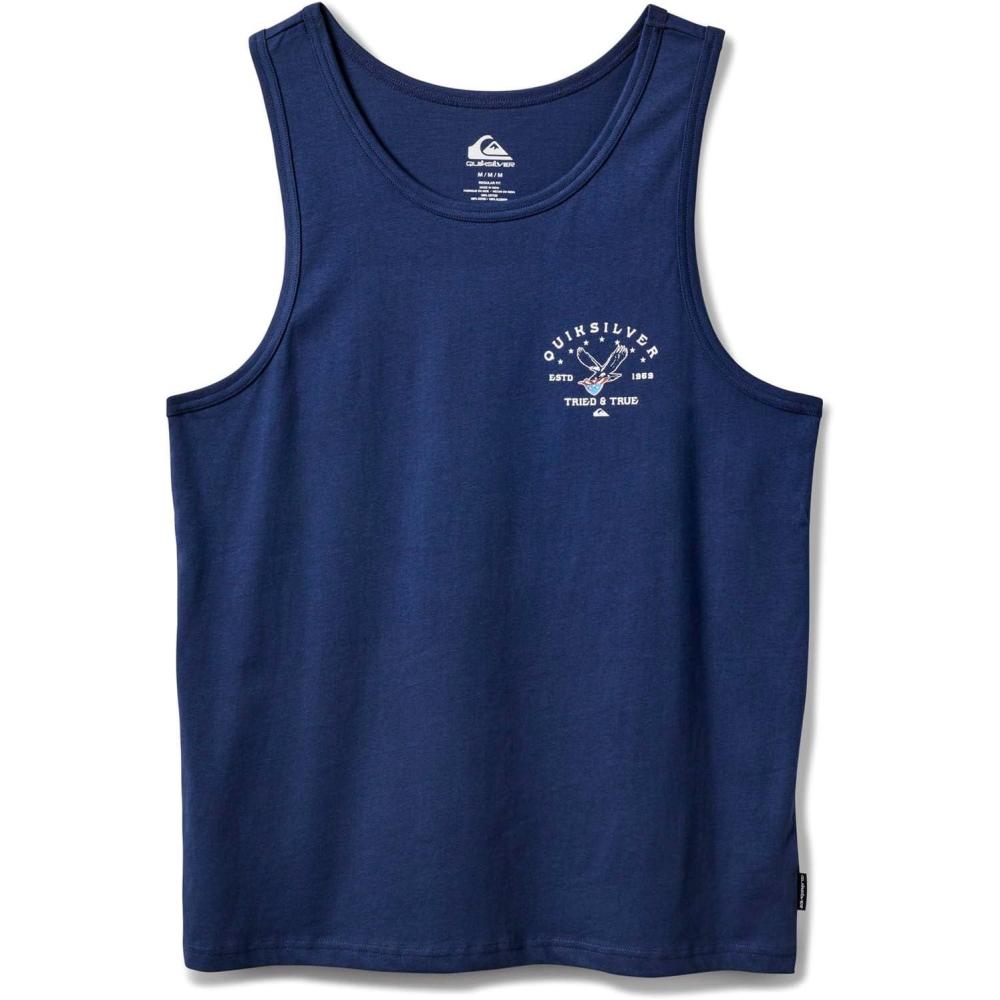 image:imageQuiksilver Eagle USA Mens Tank WhiteNavy