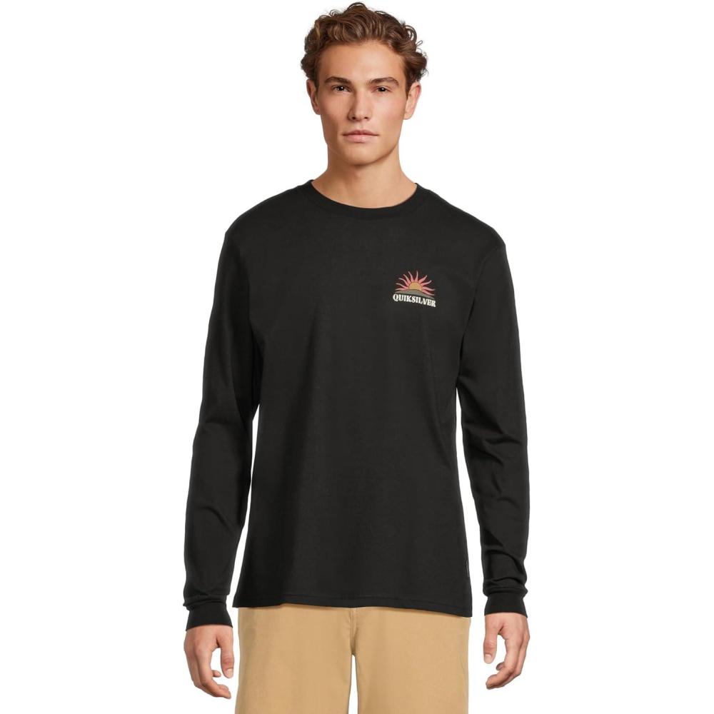 image:imageQuiksilver Mens Dawn Patrol Long Sleeve Screen TeeBlack