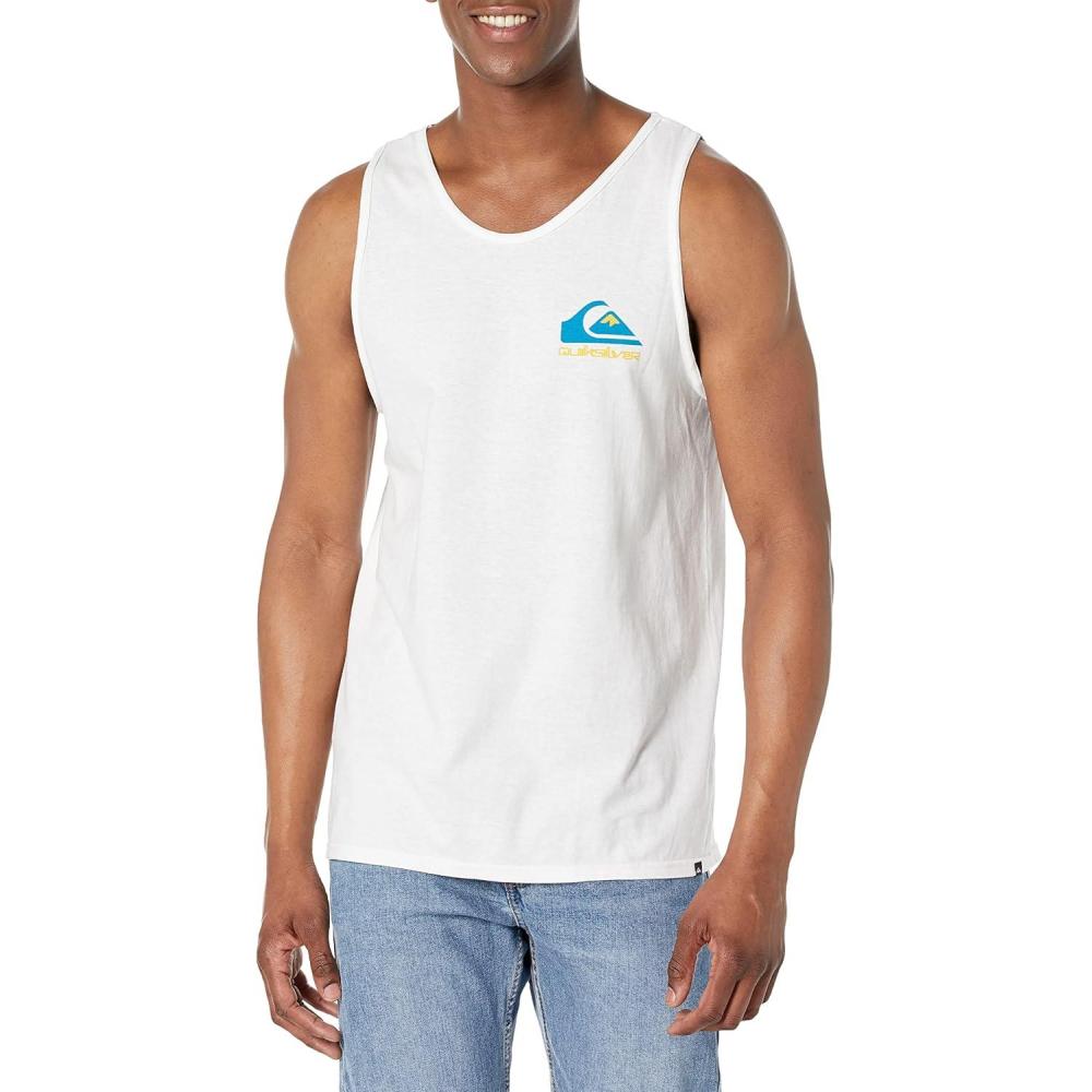 image:imageQuiksilver Mens MW Logo Sleeveless Tank Top Tee ShirtWhite 2