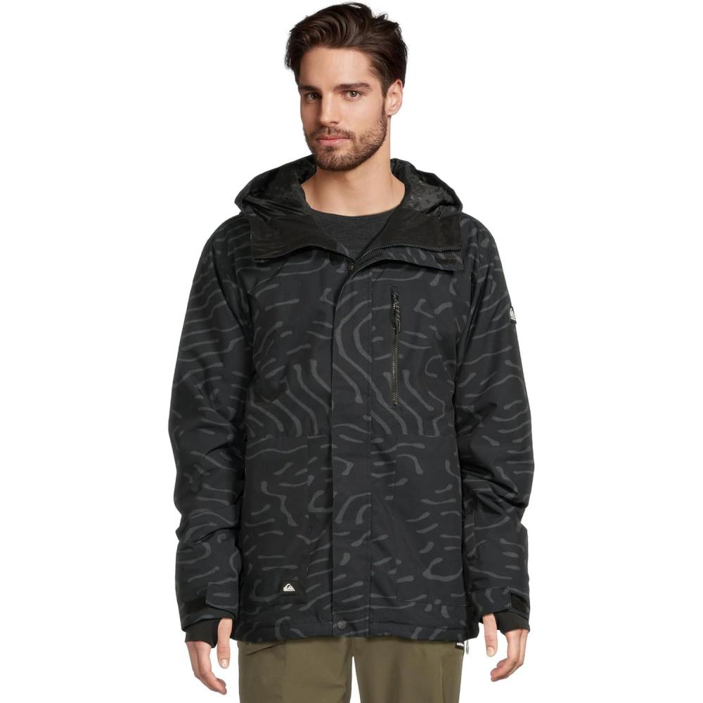 image:imageQuiksilver mens Mission Printed Snow JacketBlack