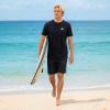 Quiksilver Men’s Big and Tall Short Sleeve Cotton Crewneck T-Shirt(Black)