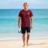 Quiksilver Men’s Big and Tall Short Sleeve Cotton Crewneck T-Shirt(Brick Red)