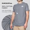 Quiksilver Men’s Big and Tall Short Sleeve Cotton Crewneck T-Shirt(Granite Gray)