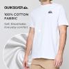 Quiksilver Men’s Big and Tall Short Sleeve Cotton Crewneck T-Shirt(White)