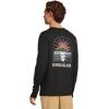 Quiksilver Men’s Dawn Patrol Long Sleeve Screen Tee(Black)