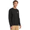 Quiksilver Men’s Dawn Patrol Long Sleeve Screen Tee(Black)