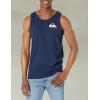 Quiksilver Men’s MW Logo Sleeveless Tank Top Tee Shirt(Navy Blazer 2)
