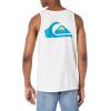 Quiksilver Men’s MW Logo Sleeveless Tank Top Tee Shirt(White 2)