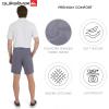 Quiksilver Men’s Regular Fit Fixed Waist Water Friendly Active Hybrid Shorts(Plaid Design – Eclipse)