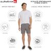 Quiksilver Men’s Regular Fit Fixed Waist Water Friendly Active Hybrid Shorts(Plaid Design – Iron)