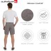 Quiksilver Men’s Regular Fit Fixed Waist Water Friendly Active Hybrid Shorts(Plaid Design – Iron)