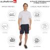 Quiksilver Men’s Regular Fit Fixed Waist Water Friendly Active Hybrid Shorts(Plaid Design – Seaport)