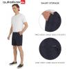 Quiksilver Men’s Regular Fit Fixed Waist Water Friendly Active Hybrid Shorts(Plaid Design – Seaport)