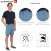 Quiksilver Men’s Regular Fit Fixed Waist Water Friendly Active Hybrid Shorts(Solid Deisgn – Blue Shadow)