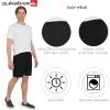 Quiksilver Men’s Regular Fit Fixed Waist Water Friendly Active Hybrid Shorts(Solid Design – Black)