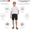 Quiksilver Men’s Regular Fit Fixed Waist Water Friendly Active Hybrid Shorts(Solid Design – Black)