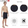 Quiksilver Men’s Regular Fit Fixed Waist Water Friendly Active Hybrid Shorts(Solid Design – Navy)