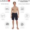 Quiksilver Men’s Regular Fit Fixed Waist Water Friendly Active Hybrid Shorts(Solid Design – Navy)