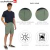 Quiksilver Men’s Regular Fit Fixed Waist Water Friendly Active Hybrid Shorts(Solid Design – Sage)