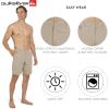 Quiksilver Men’s Regular Fit Fixed Waist Water Friendly Active Hybrid Shorts(Solid Design – Taupe)