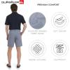 Quiksilver Men’s Regular Fit Fixed Waist Water Friendly Active Hybrid Shorts(Striped Design – Smoked Gray)