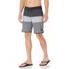 Quiksilver Men’s Standard Surfsilk Tijuana 19 Boardshort Swim Trunk(Black/Grey Stripe)