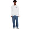 Quiksilver Mens Three Piece Long Sleeve Screen Tee(White)