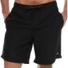 Quiksilver Swim Trunks for Men Big and Tall, Quick Dry Swim Board Shorts 10″(Black)