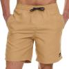 Quiksilver Swim Trunks for Men Big and Tall, Quick Dry Swim Board Shorts 10″(Gold)