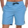 Quiksilver Swim Trunks for Men Big and Tall, Quick Dry Swim Board Shorts 10″(Paradise Blue)