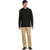 Quiksilver mens Alamitos Long Sleeve Hood Knit(Black)