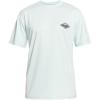 Quiksilver Mens Mix Surf Tee Ss Short Sleeve Surf Tee Rashguard(Blue Grey)