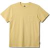Quiksilver Mens Quiksilver Men’s Saltwater Pocket Short Sleeve Tee Shirt(Pale Yellow)