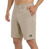 Quiksilver Men’s Regular Fit Fixed Waist Water Friendly Active Hybrid Shorts(Solid Design – Taupe)