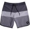 Quiksilver Men’s Standard Surfsilk Tijuana 19 Boardshort Swim Trunk(Black/Grey Stripe)