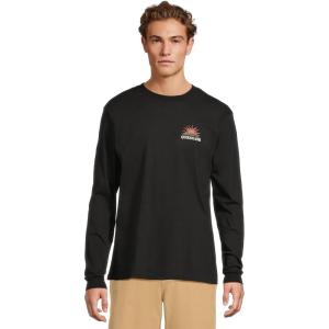 Quiksilver Men’s Dawn Patrol Long Sleeve Screen Tee(Black)