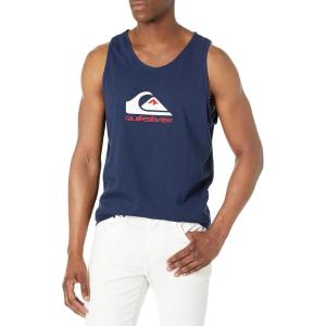 Quiksilver Men’s MW Logo Sleeveless Tank Top Tee Shirt(Navy Blazer)