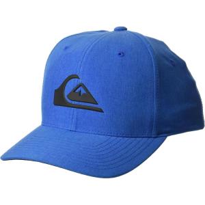 Quiksilver Men’s Men’s Amped Up Stretch Fit Curve Brim Hat(Snorkel Blue Heather)