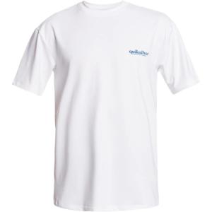 Quiksilver Mens Mix Surf Tee Ss Short Sleeve Surf Tee Rashguard(Snow White)