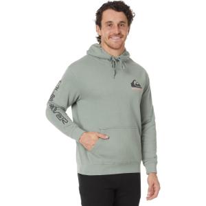 Quiksilver Men’s Omni Logo Hoodie Pull Over Hooded Fleece(Chinois Green)