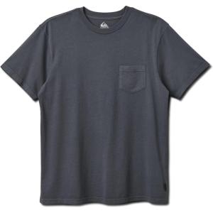 Quiksilver Mens Quiksilver Men’s Saltwater Pocket Short Sleeve Tee Shirt(Granite Gray)