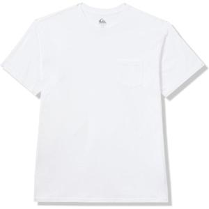 Quiksilver Mens Quiksilver Men’s Saltwater Pocket Short Sleeve Tee Shirt(White 241)