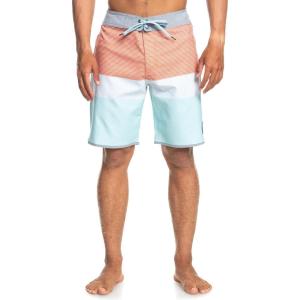 Quiksilver Men’s Standard Surfsilk Tijuana 19 Boardshort Swim Trunk(Fiery Coral)