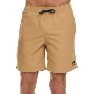 Quiksilver Swim Trunks for Men Big and Tall, Quick Dry Swim Board Shorts 10″(Gold)