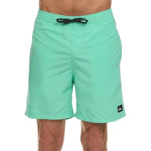 Quiksilver Swim Trunks for Men Big and Tall, Quick Dry Swim Board Shorts 10″(Jade Green)