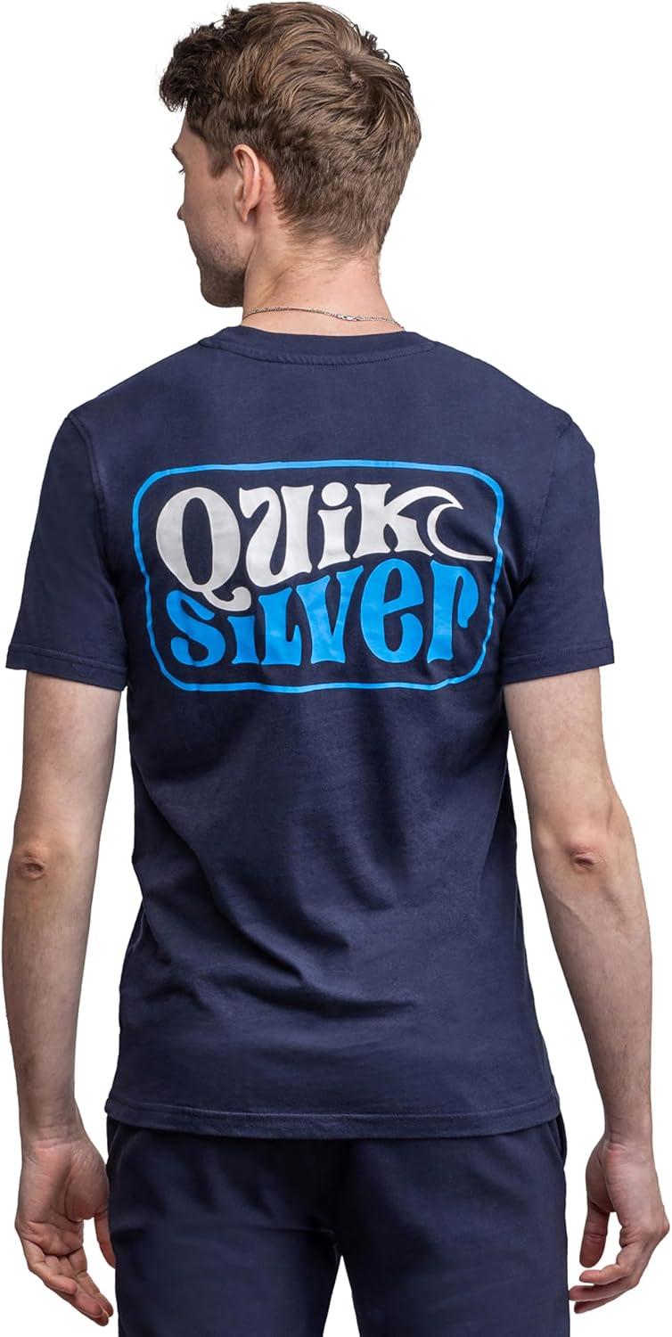 image:imageQuiksilver Mens Regular Fit Soft Cotton Short Sleeve TShirt SXLNavy